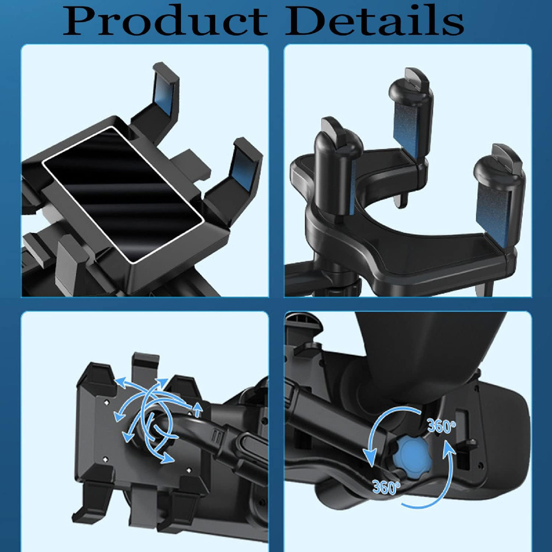 Miniatura 3 de Soporte Holder Celular Espejo Giratorio